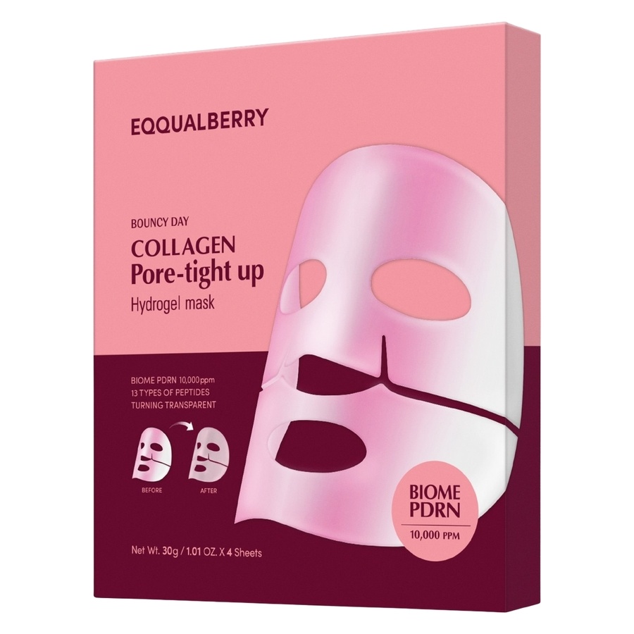 EQQUALBERRY Collagen Pore Tight Up Hydrogel Mask 4Sheets