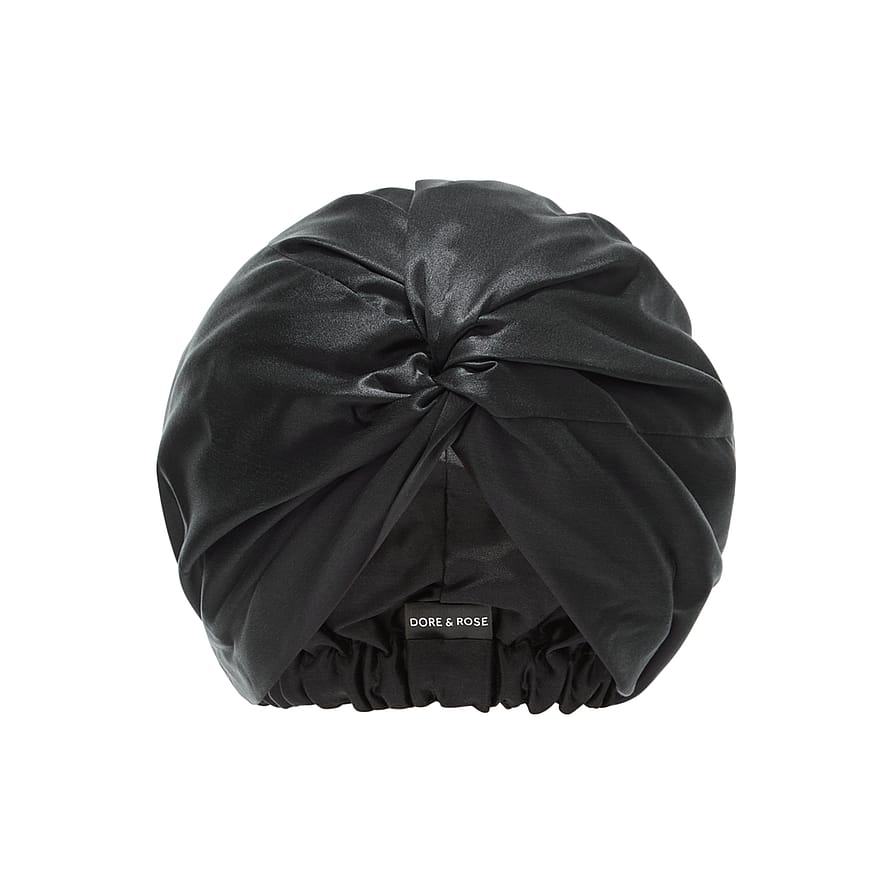 Premium Silk Bonnet Black
