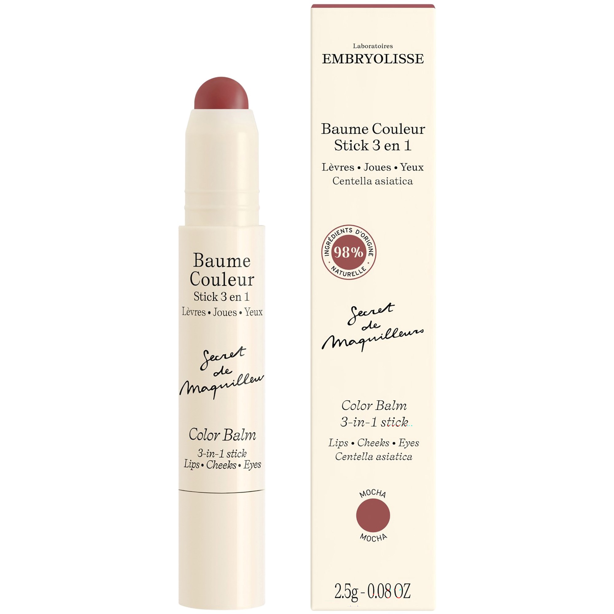 Embryolisse Artist's secret Color Balm 3-In-1 Stick Mocha