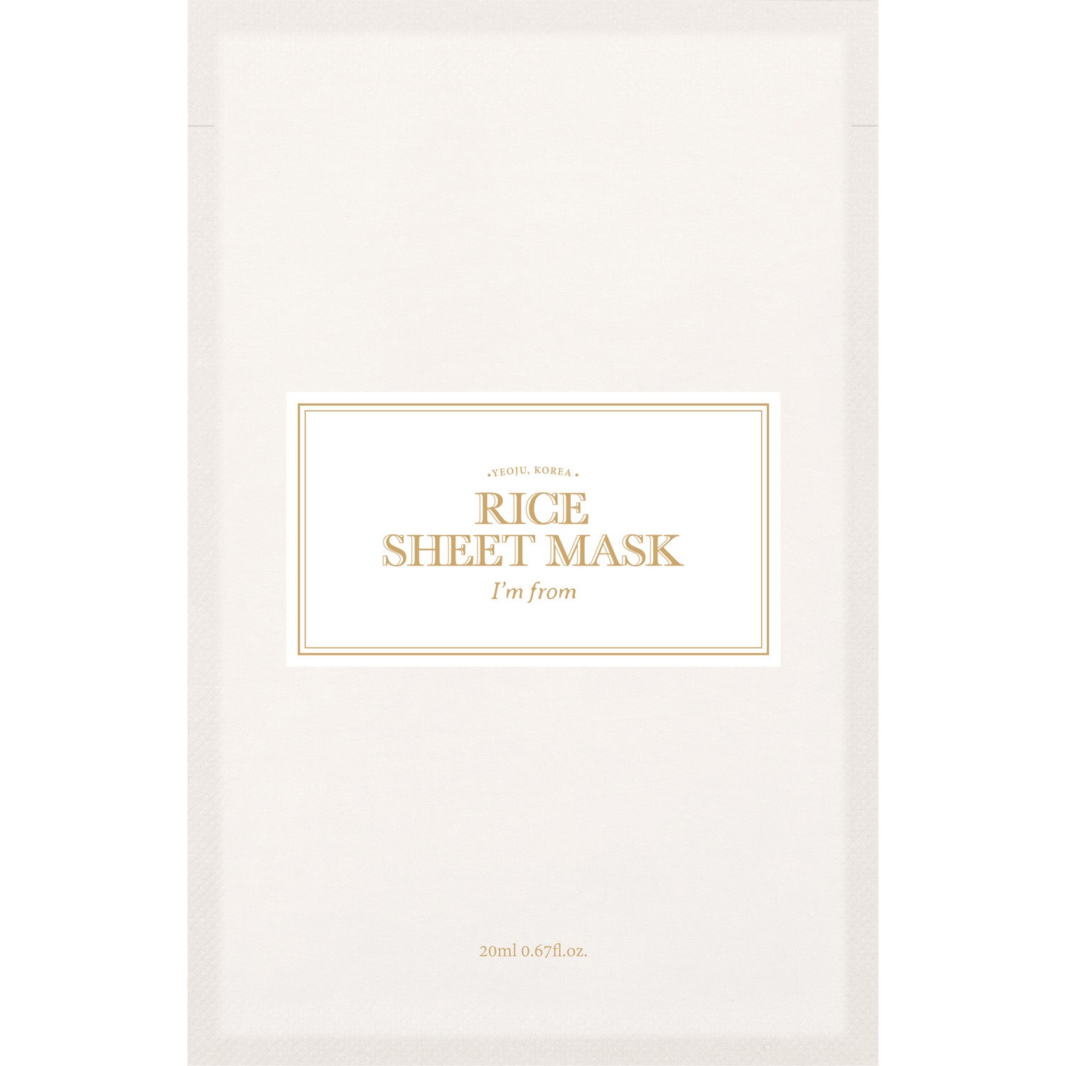 I'm from Rice Sheet Mask 1 pcs