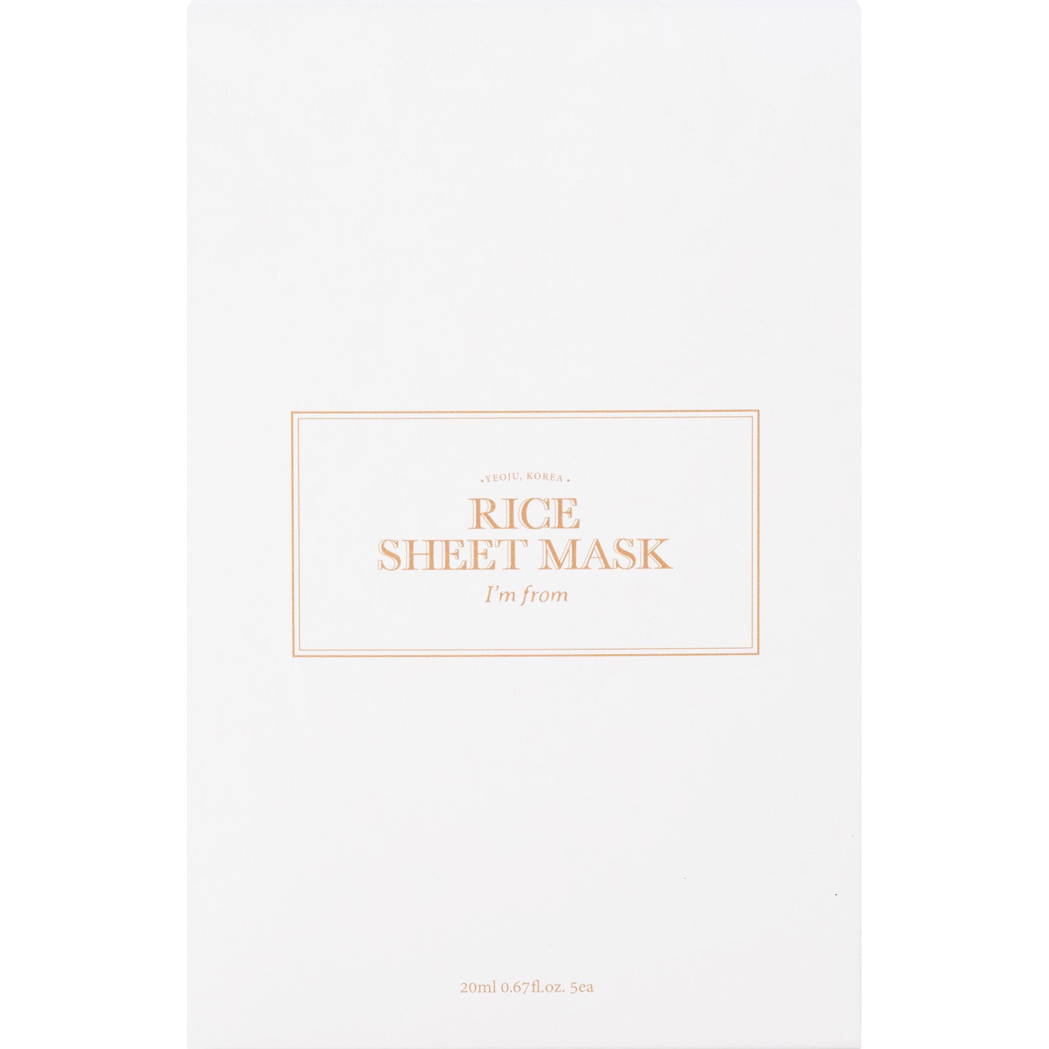 I'm from Rice Sheet mask Set 5 pcs