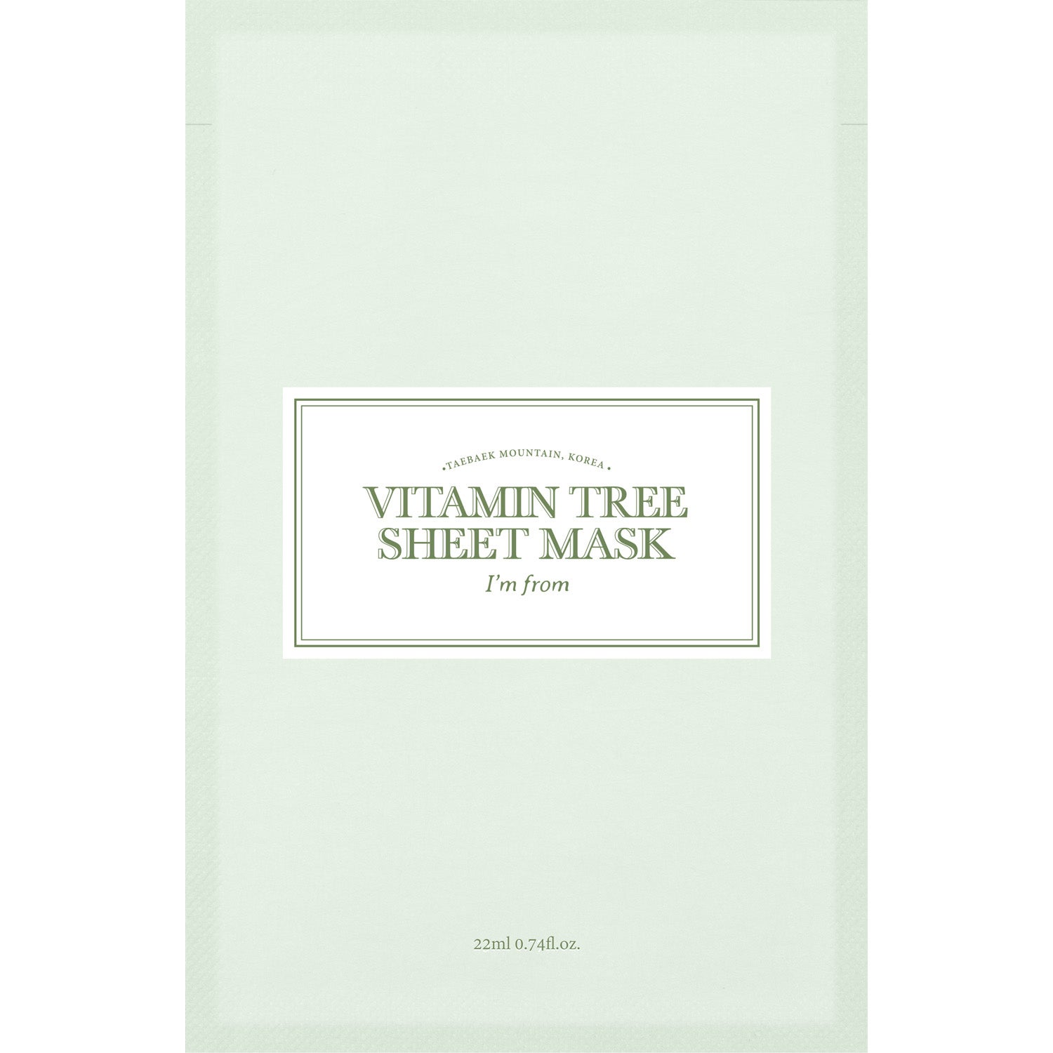I'm from Vitamin Tree Sheet Mask 1 pcs