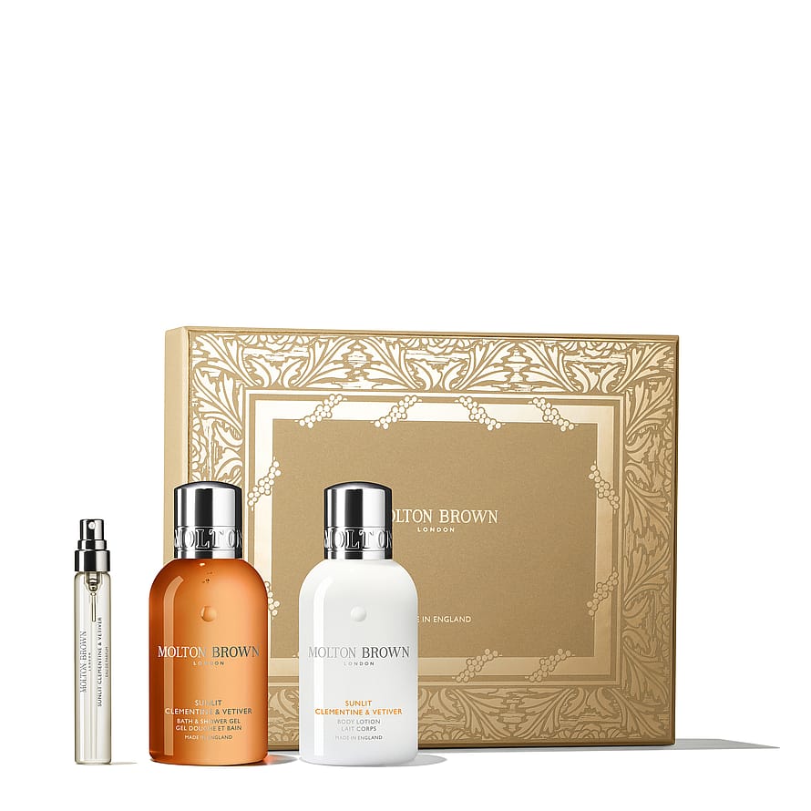 Sunlit Clementine & Vetiver Travel Lotion & Bath 200 ml Gift Box Molton Brown Sunlit Clementine & Vetiver Travel Lotion & Bath 200 ml Gift Box