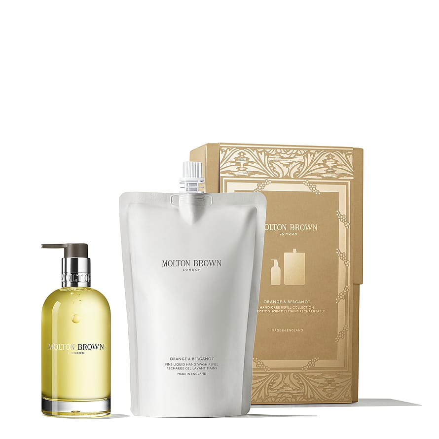 Orange & Bergamot Hand Care Liquid Wash 200 ml & Refill Gift Box
