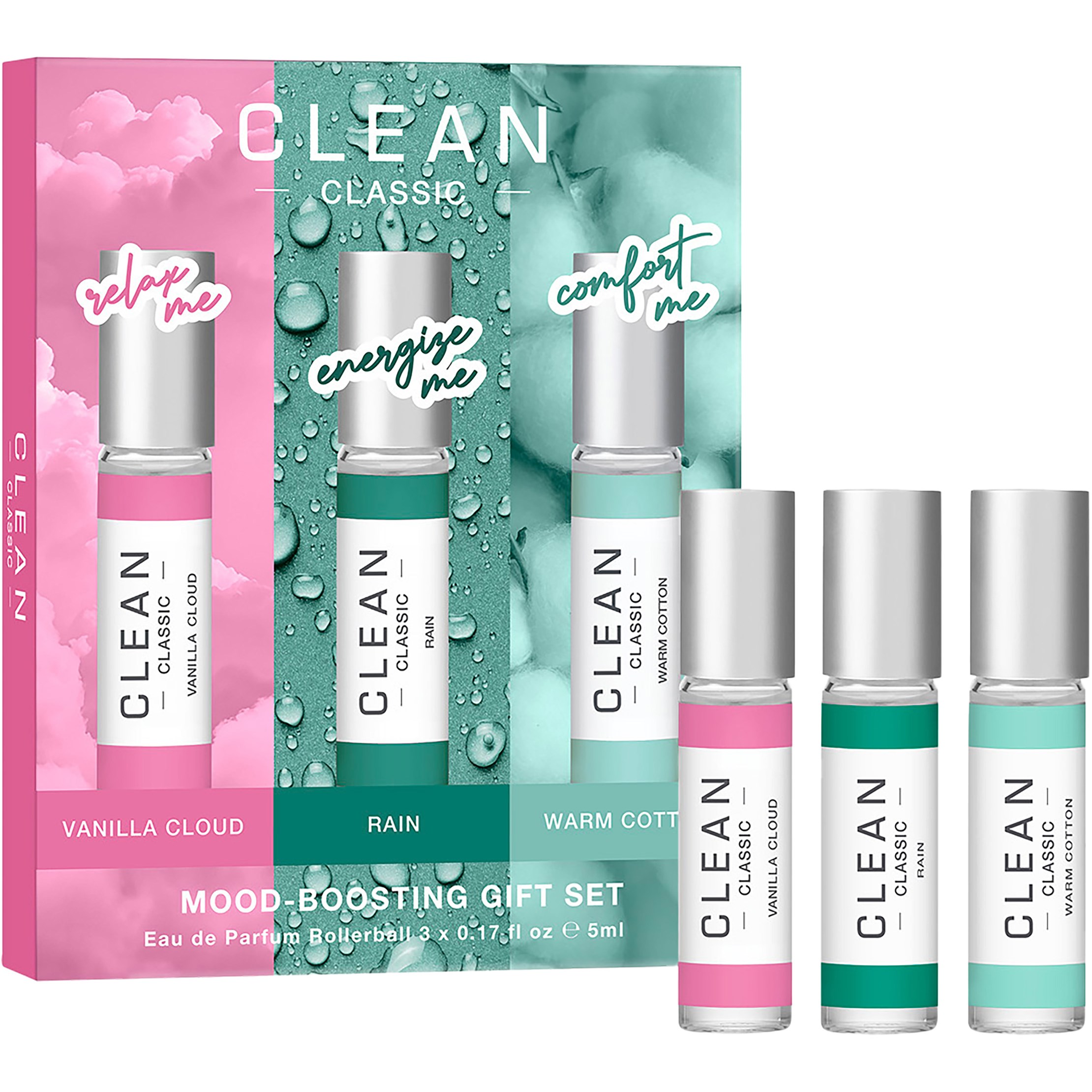 CLEAN Classic Mood-Boosting Gift Set EdP 3 x 5 ml