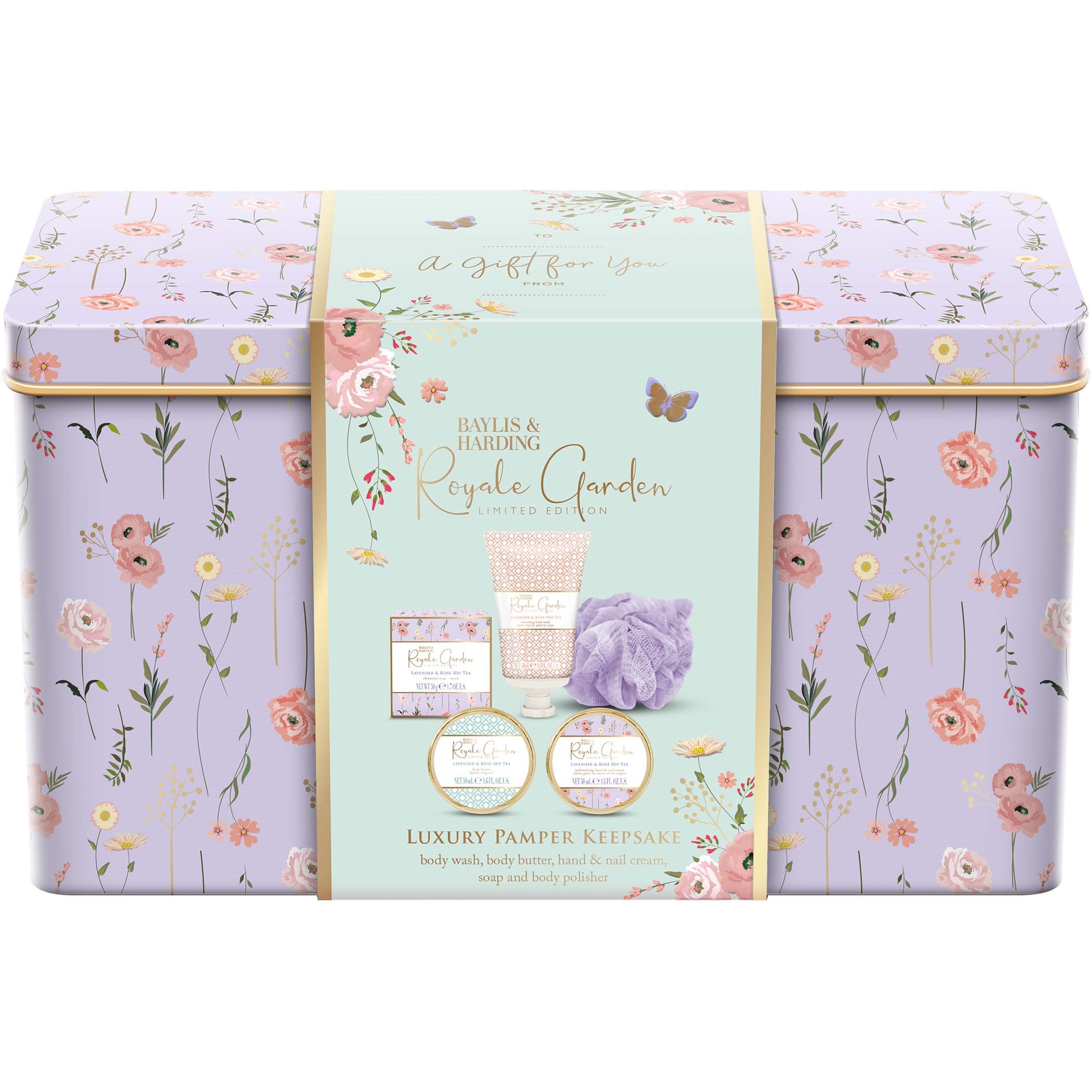 Baylis & Harding Royale Garden Lavender & Rose Hip Tea Pamper Tin