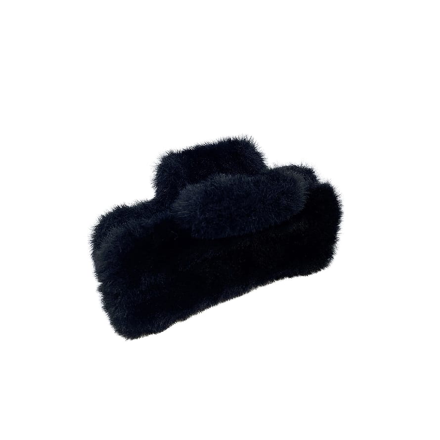 Cally Furry Clamp Bigger Black