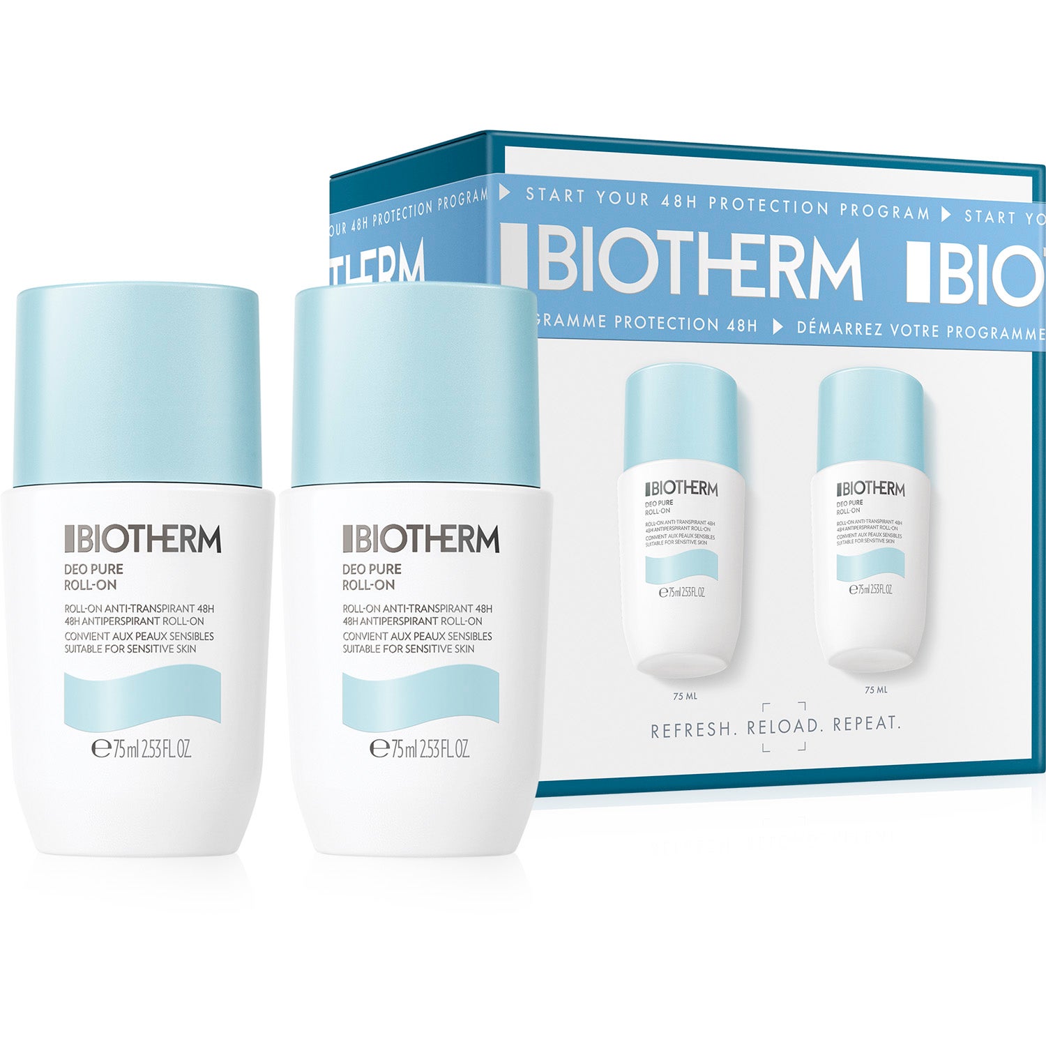 Biotherm Deo Pure Roll-On Set 2025 2x75 ml - 1 pcs