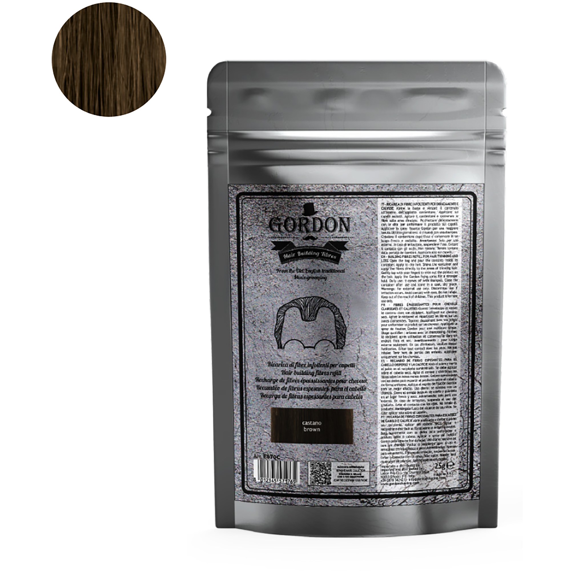 Gordon Hair Buidling Fibers Refill Brown