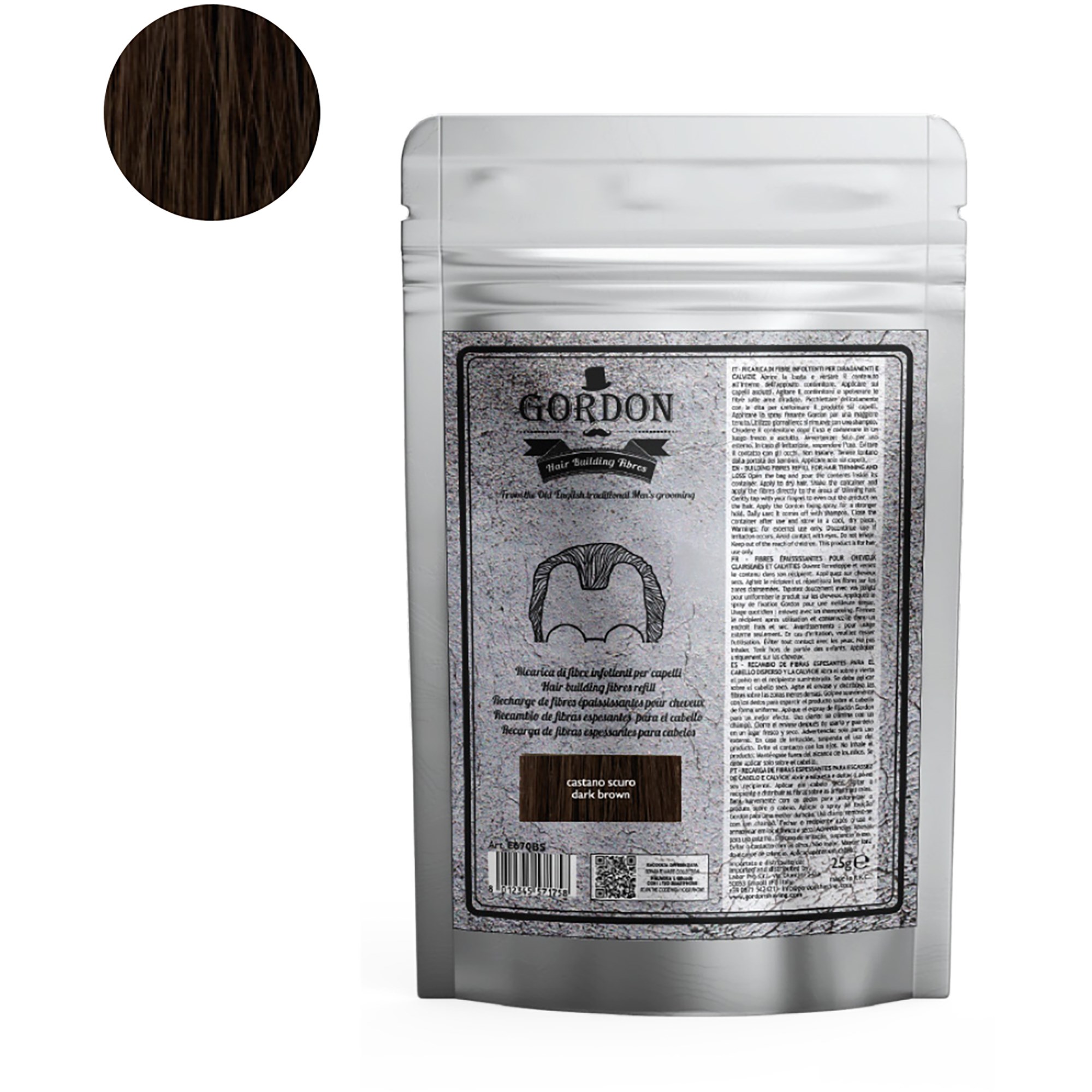 Gordon Hair Buidling Fibers Refill Dark Brown