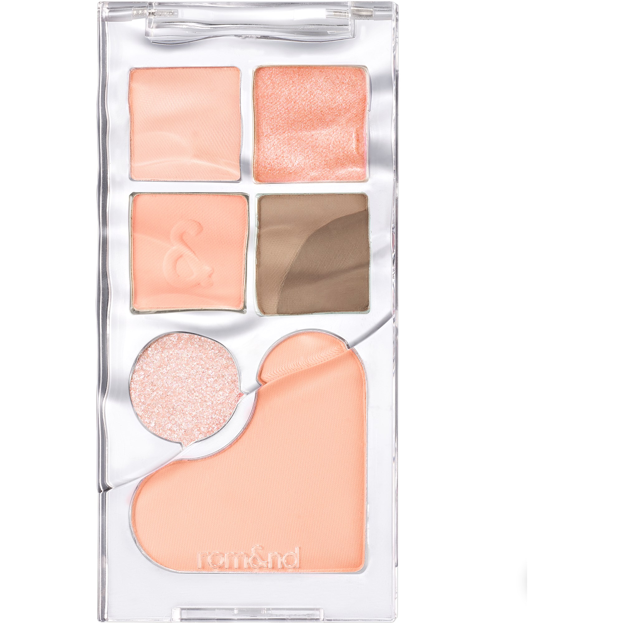 rom&nd Bare Layer Palette 01 Apricot Mood