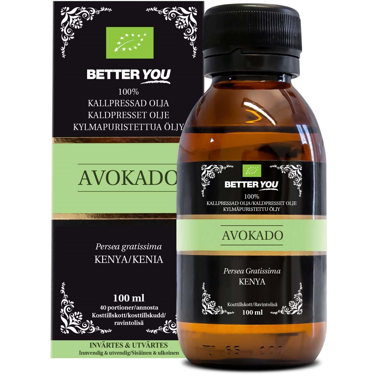 Better You Avokadoolja EKO Kallpressad  100 ml