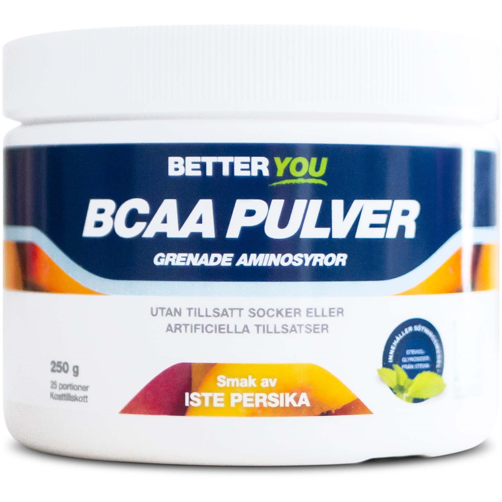 Better You Naturligt BCAA Pulver Iste persika 250 g