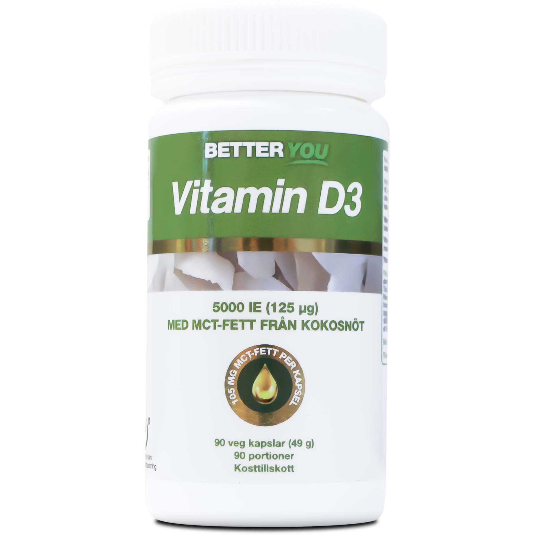 Better You Vitamin D3 5000IE + MCT-Fett  90 st