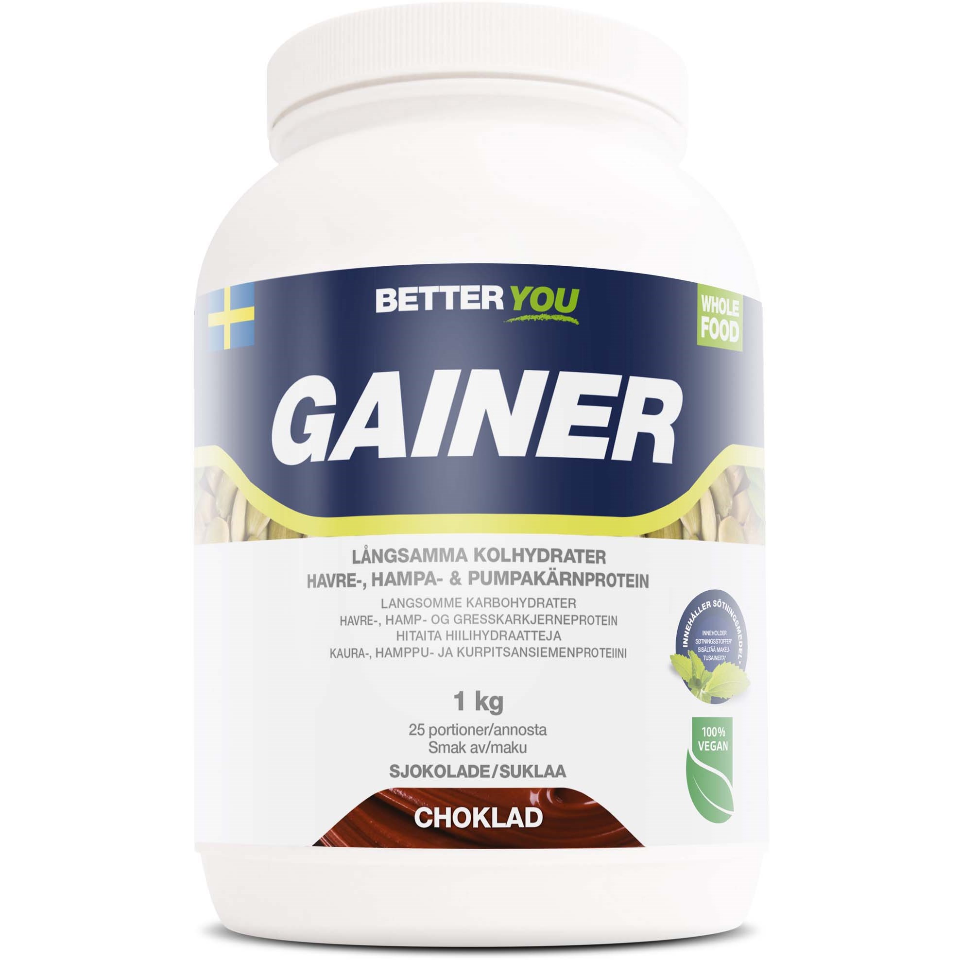 Better You Whole Food Gainer Choklad 1000 g