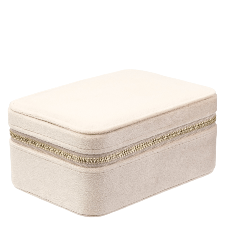 DARK Velvet Jewellery Box Dark Sand