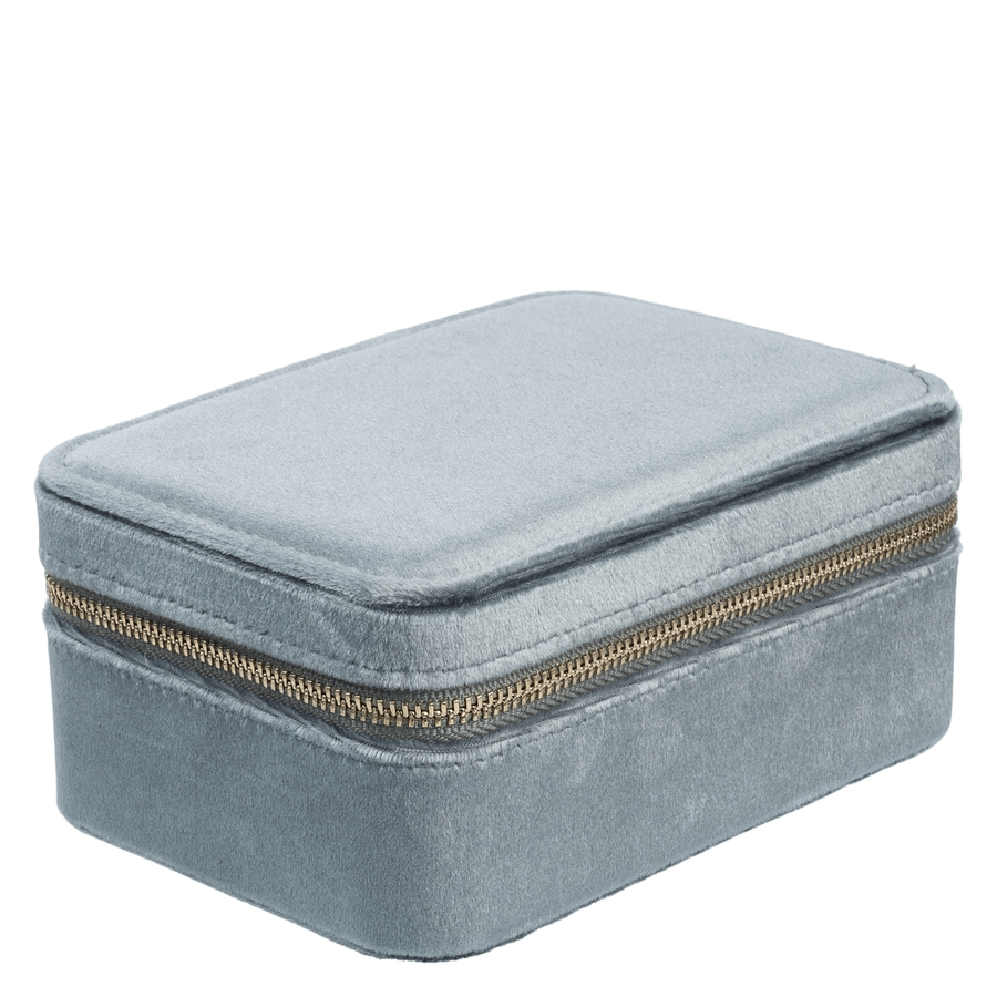 DARK Velvet Jewellery Box Dark Sage