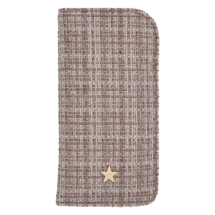 DARK Tweed Eyewear Case Warm Taupe