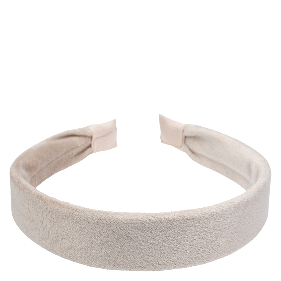 DARK Velvet Hair Band Dark Sand