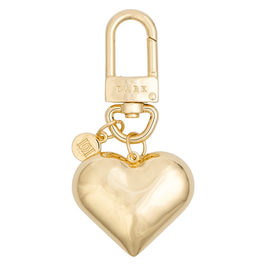 DARK Metal Sign Bag Charm Heart