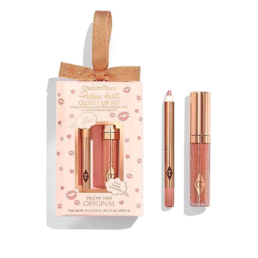 Pillow Talk Mini Glossy Lips Duo Charlotte Tilbury Pillow Talk Mini Glossy Lips Duo - Pillow Talk Gift Box