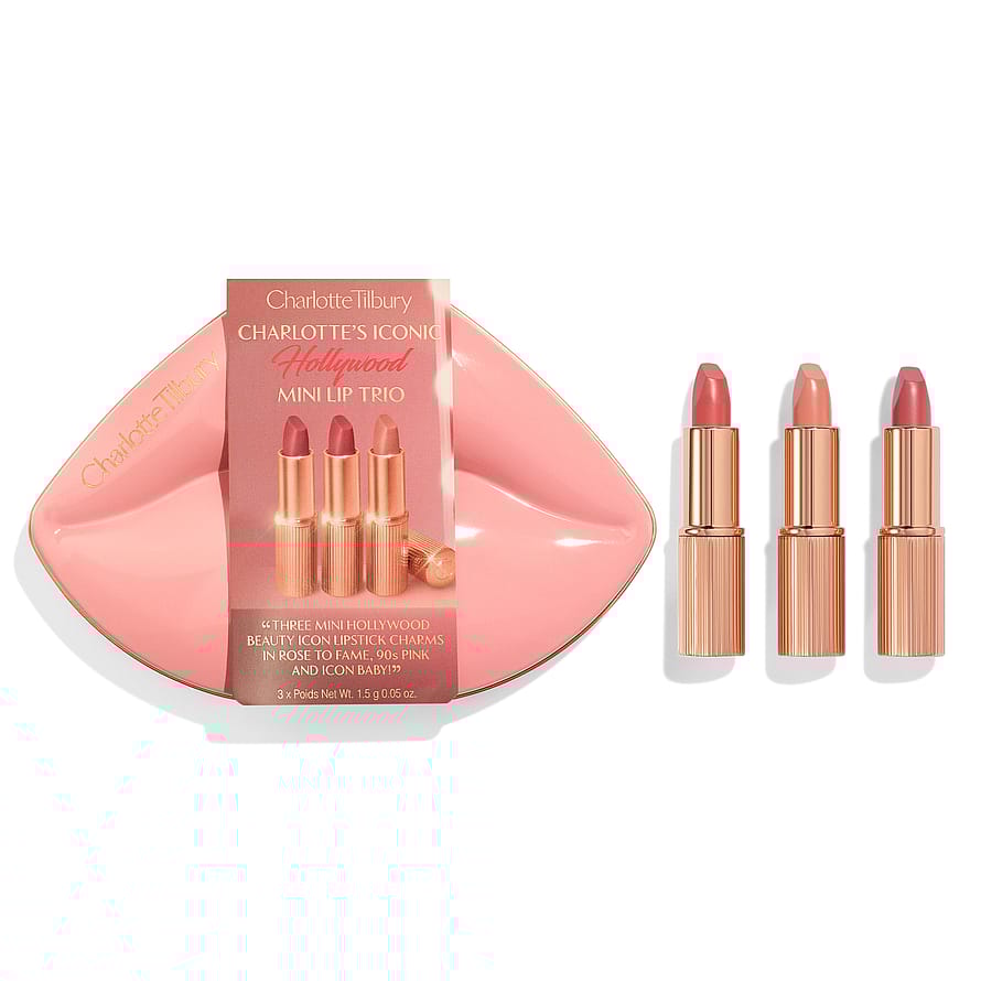 Hollywood Iconic Mini Lip Trio Charlotte Tilbury Hollywood Iconic Mini Lip Trio Gift Box