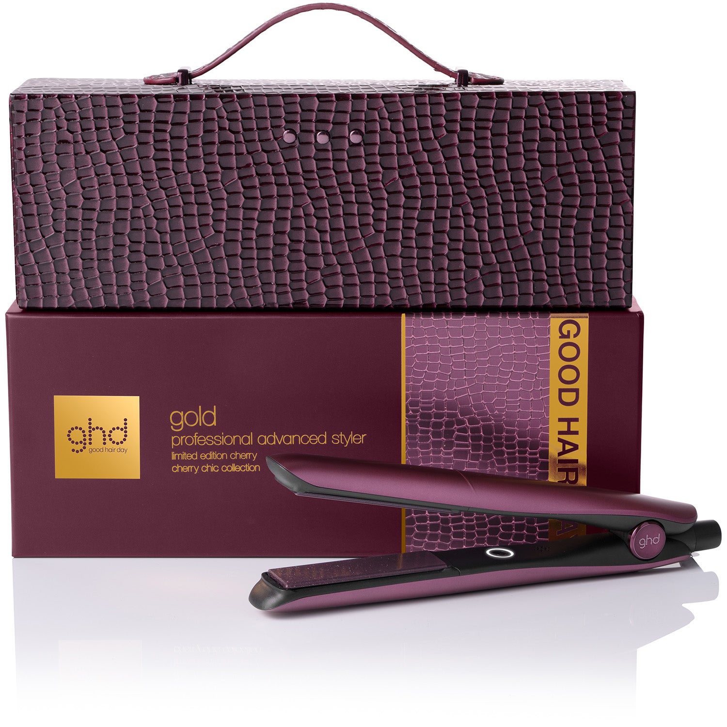 ghd Gold Limited Edition Gift Set Hair Straightener in Cherry Chic - 1 pcs