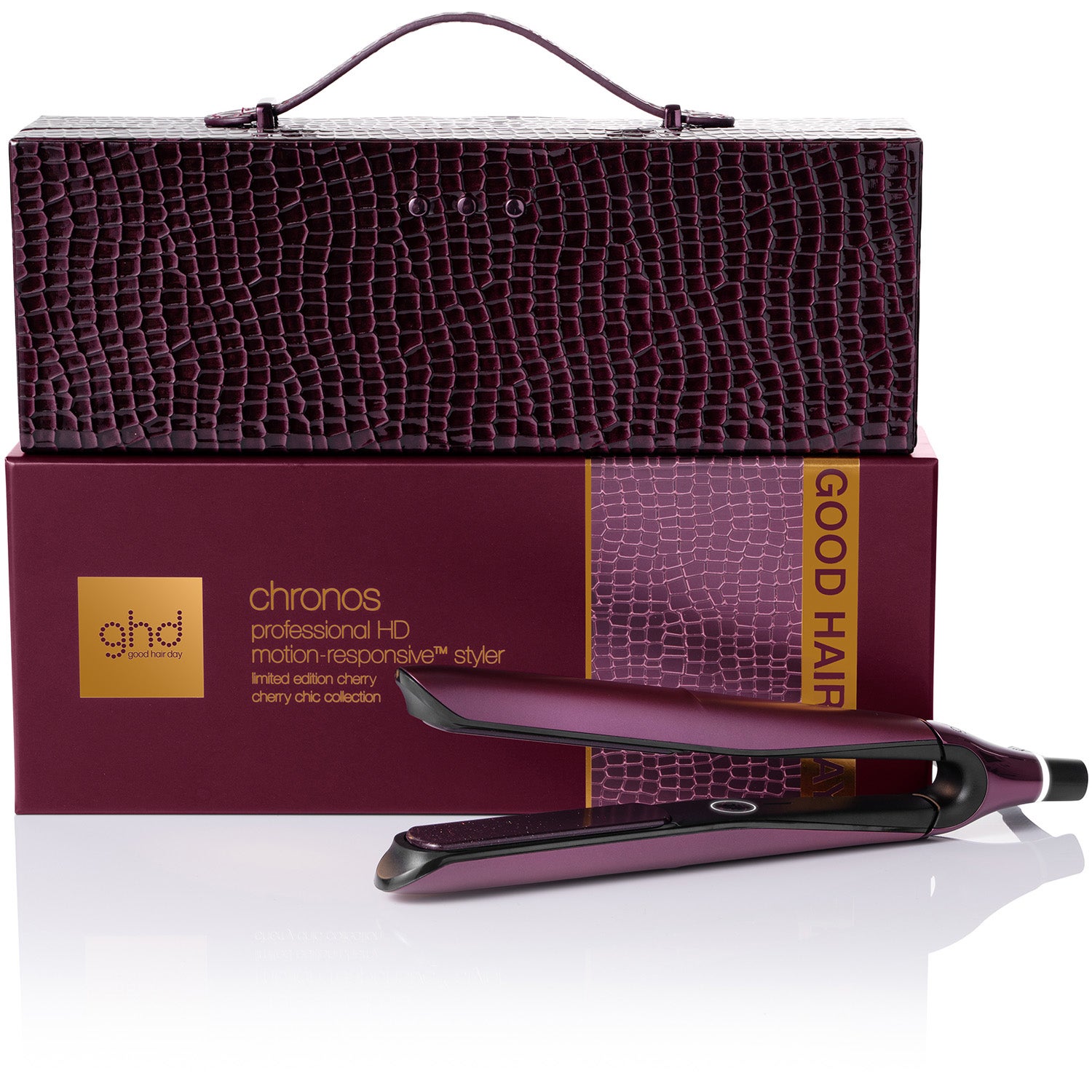ghd Chronos Limited Edition Gift Set Hair Straightener in Cherry Chic - 1 pcs