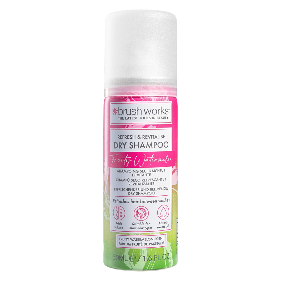 Brushworks Refresh & Revitalise Fruity Watermelon Dry Shampoo 50m
