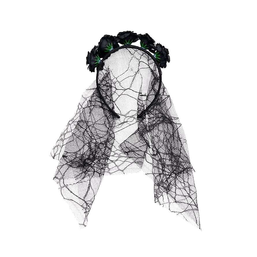 Flower Veil Headband