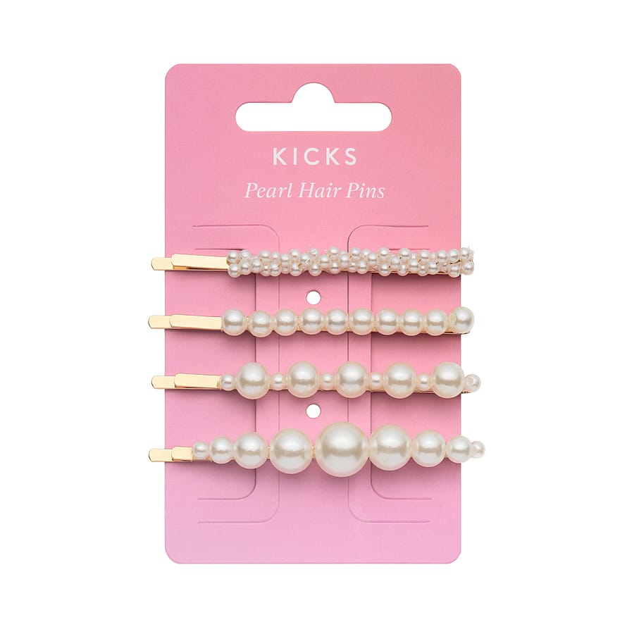 Pearl Hair Pins 4 pcs