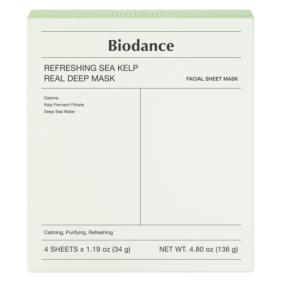 Biodance Refreshing Sea Kelp Real Deep Mask 4pcs