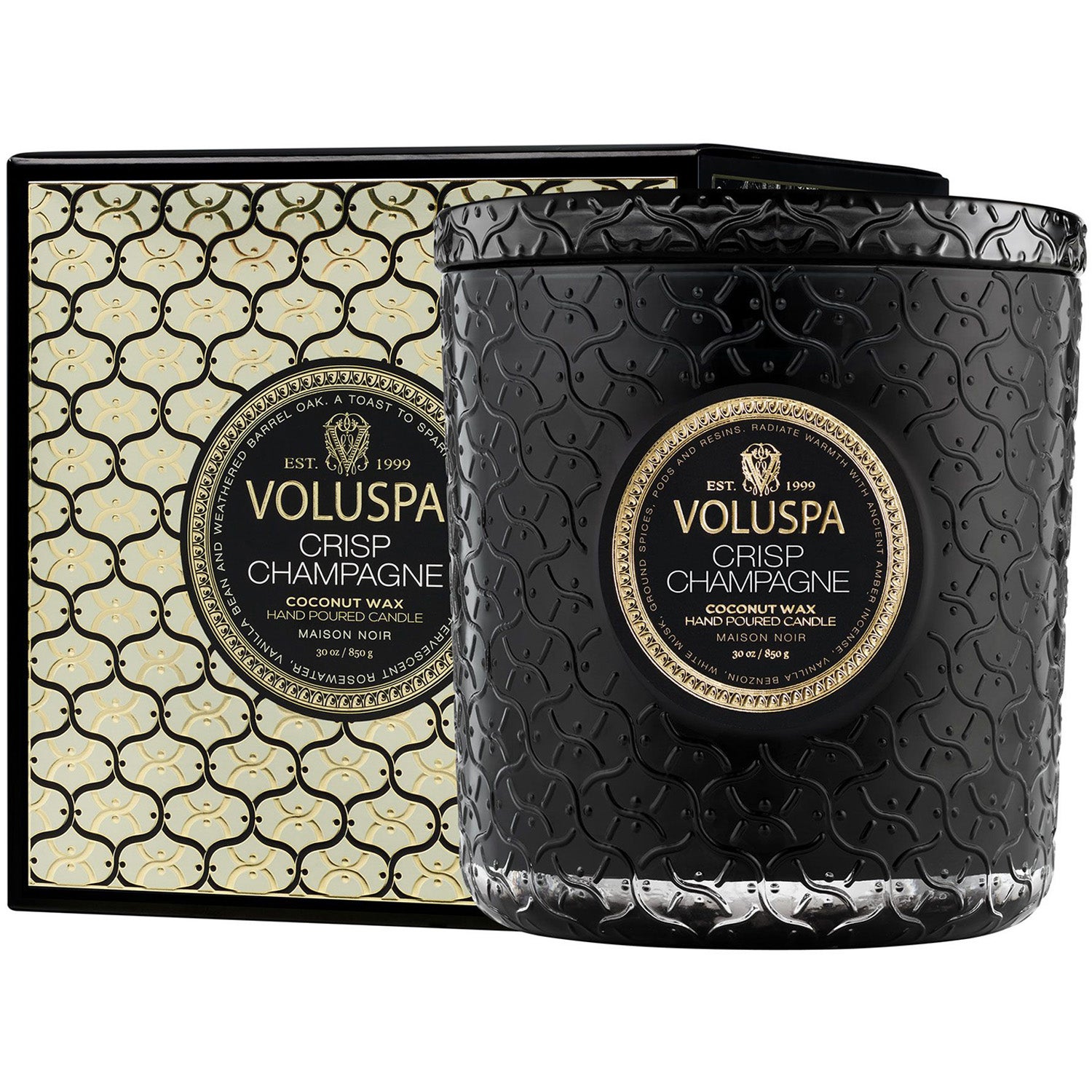 Voluspa Boxed Luxe Jar Candle Crisp Champagne - 910 g