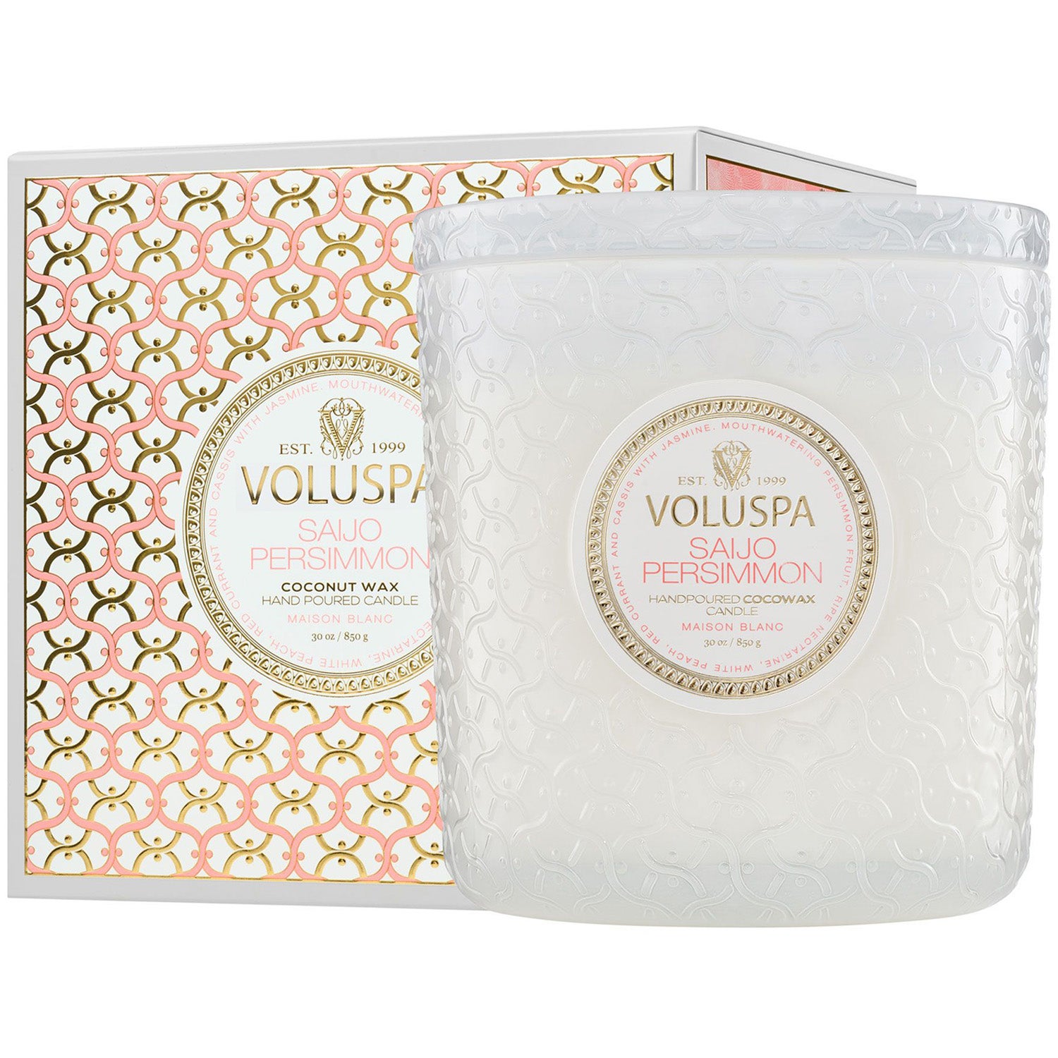 Voluspa Boxed Luxe Jar Candle Saijo Persimmon - 910 g