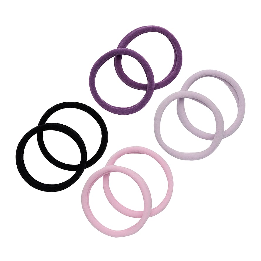 Soft Rolled Ties 8-pack Purple