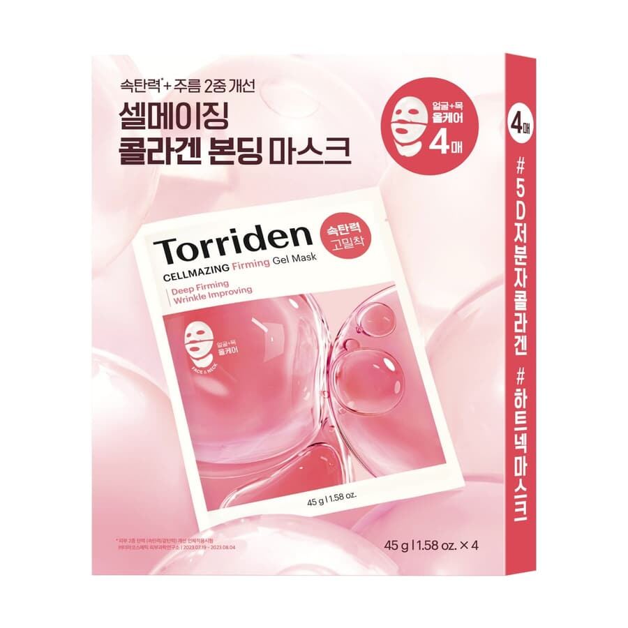Torriden Cellmazing Firming Gel Mask (Face & Neck) 4 st