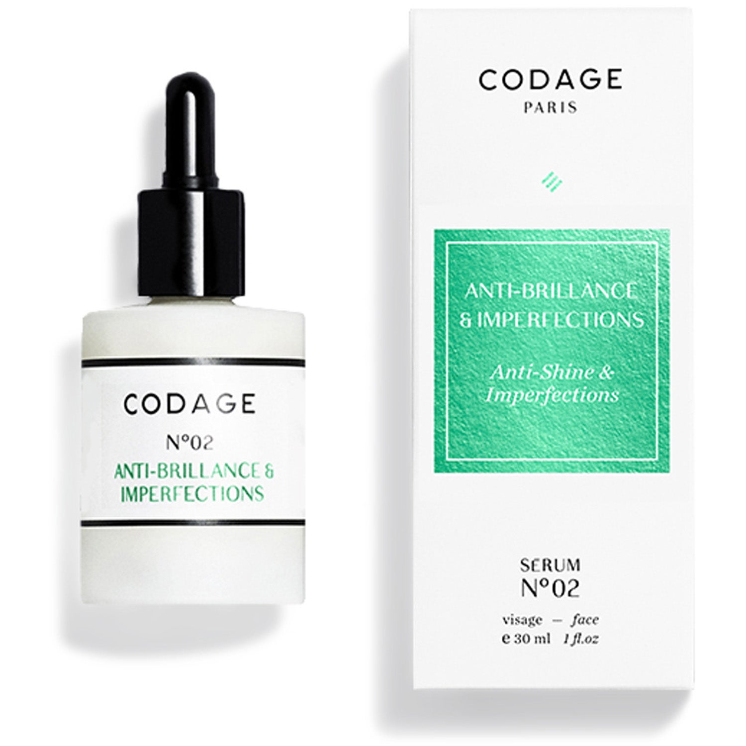 Codage Paris The Serum N°02 Anti-Shine & Imperfections - 30 ml