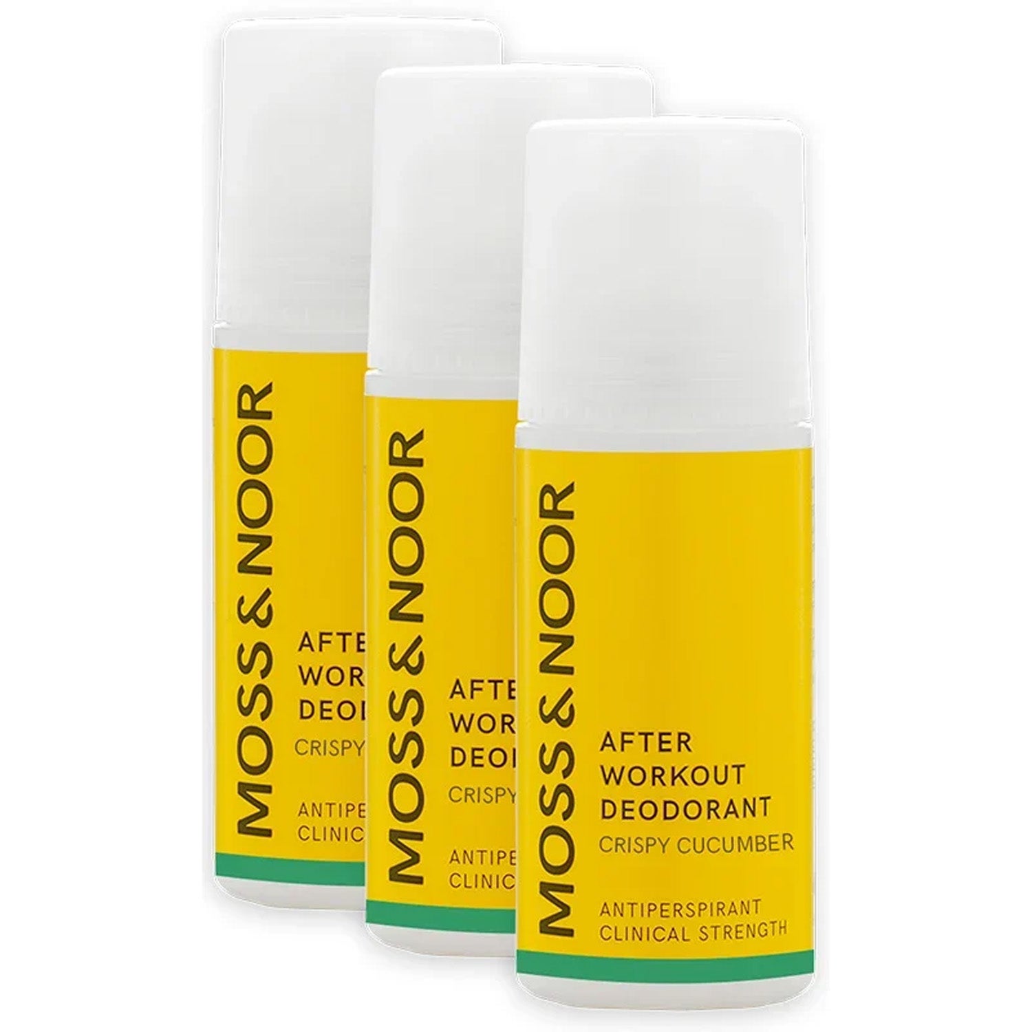 Moss & Noor After Workout Deodorant 3 pack Crispy Cucumber - 3 pcs
