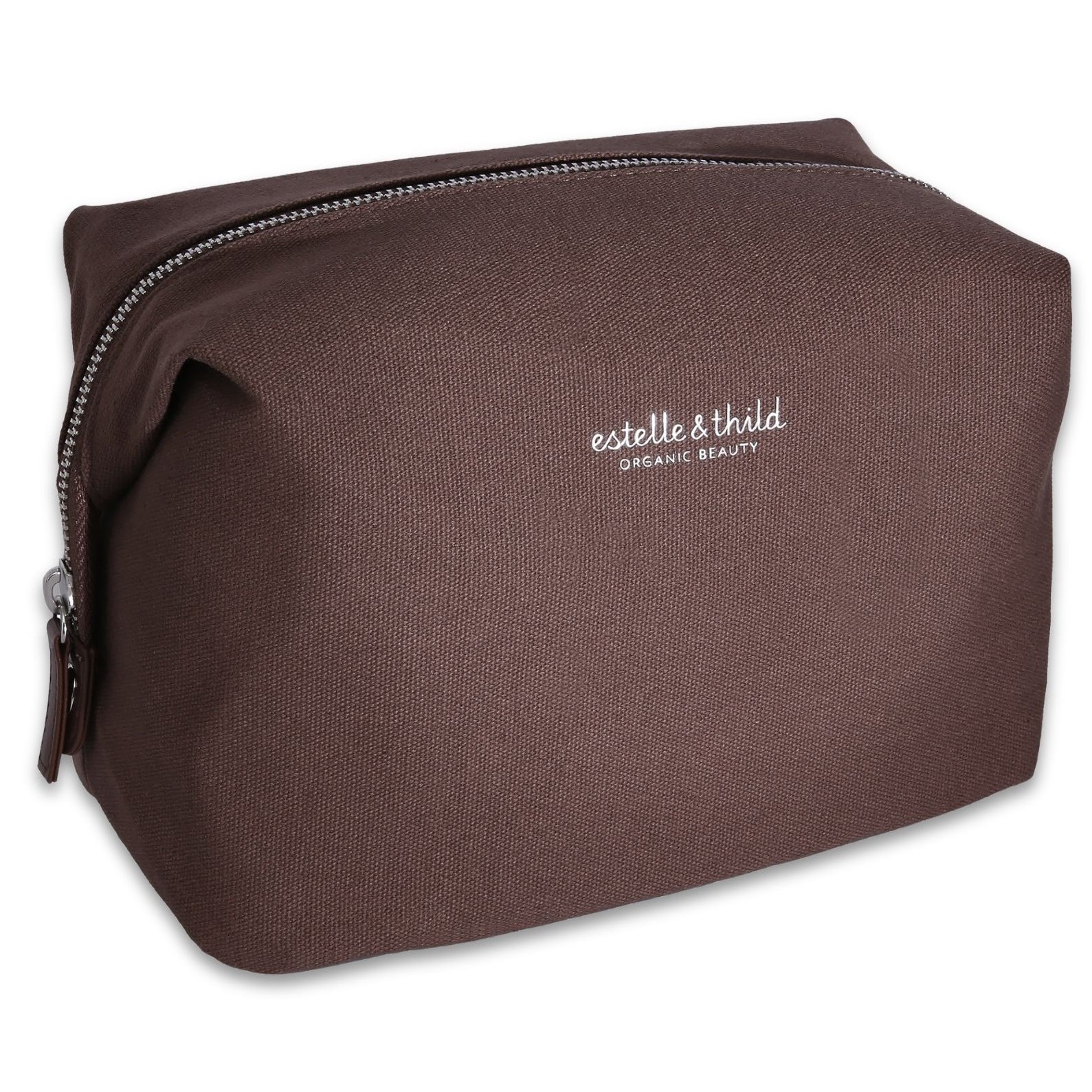 Estelle&Thild Organic Beauty Organizer Toiletry Bag Brown