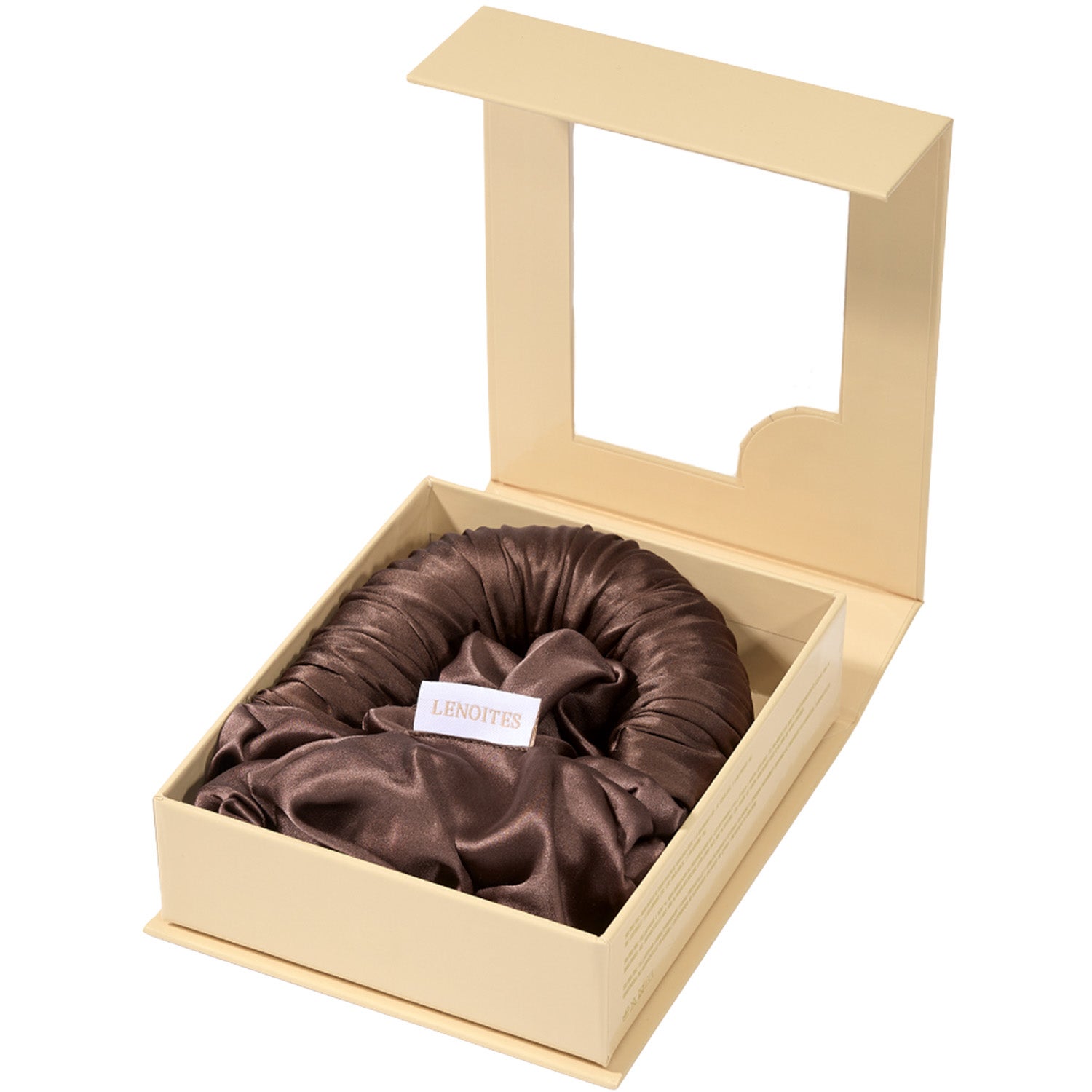 Lenoites Blowout Tie in Mulberry Silk Small Large Silk Brown - 1 pcs