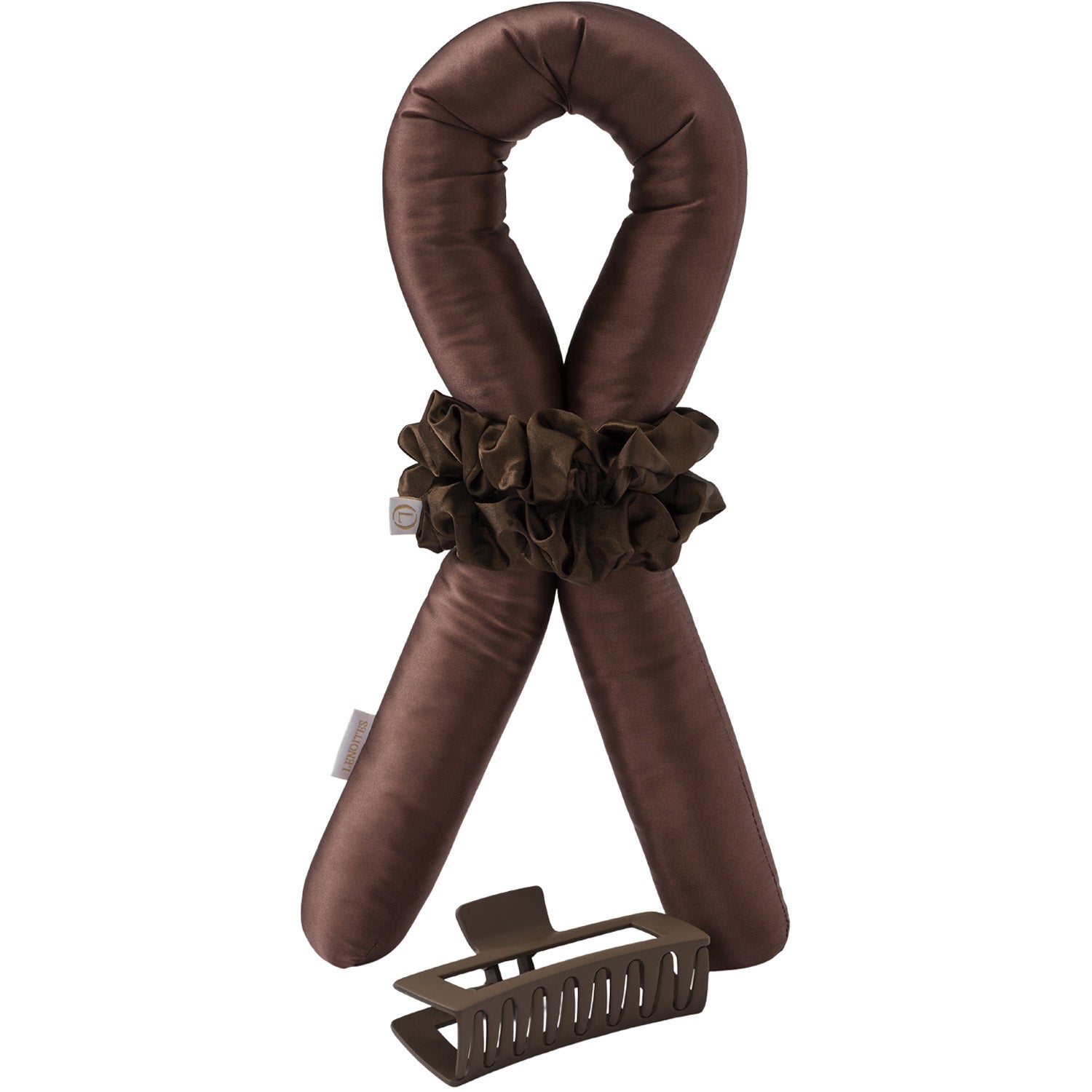 Lenoites Heatless Curls in Mulberry Silk Large Brown - 1 pcs