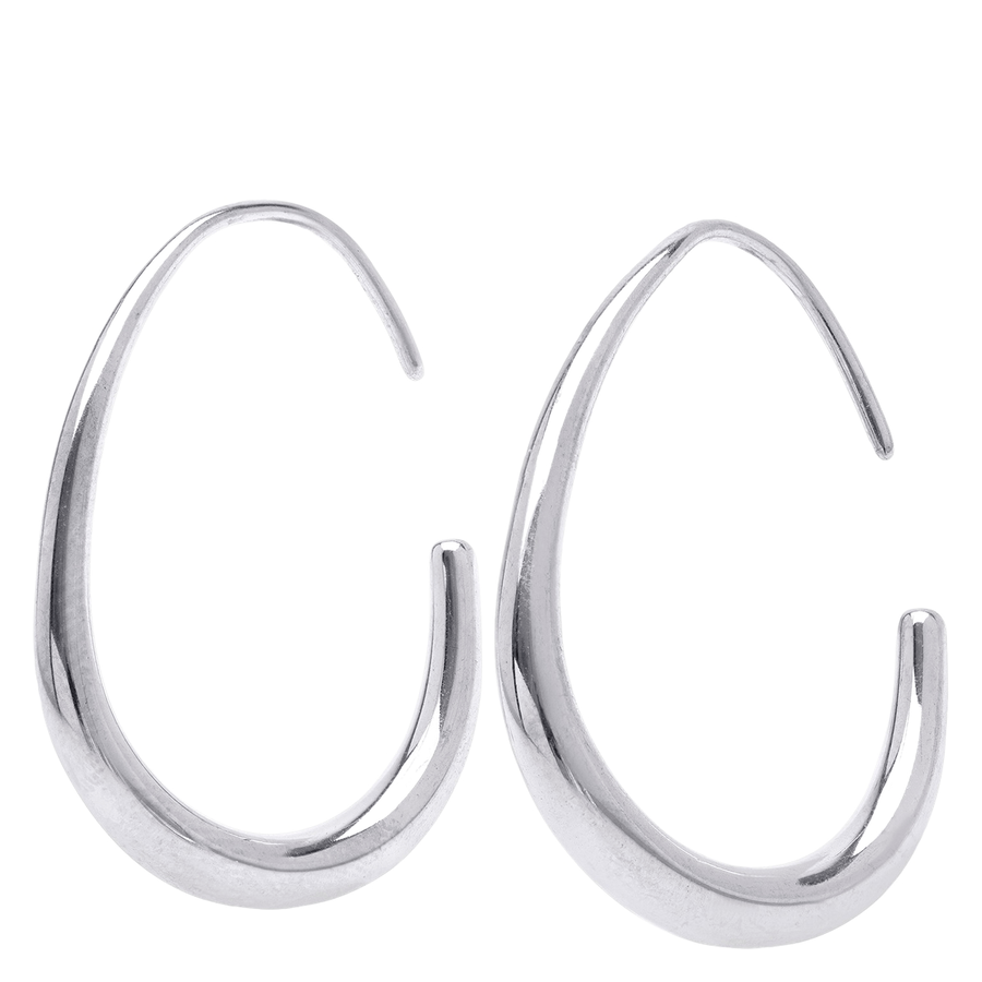 Timi of Sweden Vilhelmina Adjustable Hoop Earrings Stainless Stee