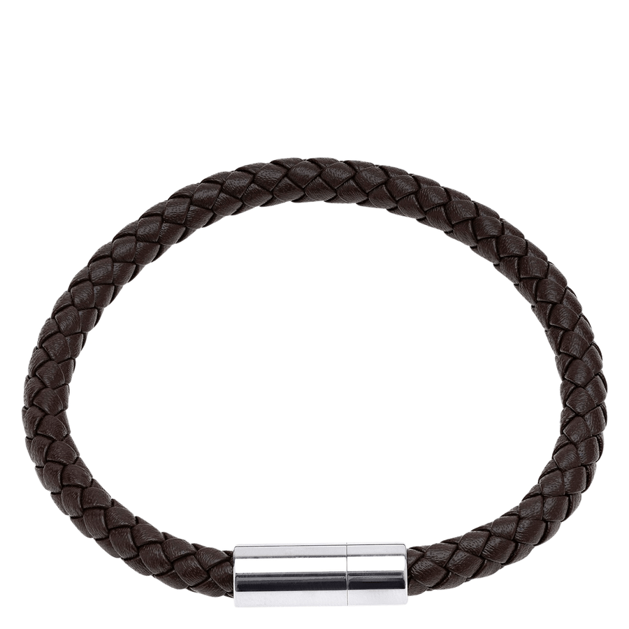 Timi Of Sweden Oliver Leather Bracelet Stainless Steel