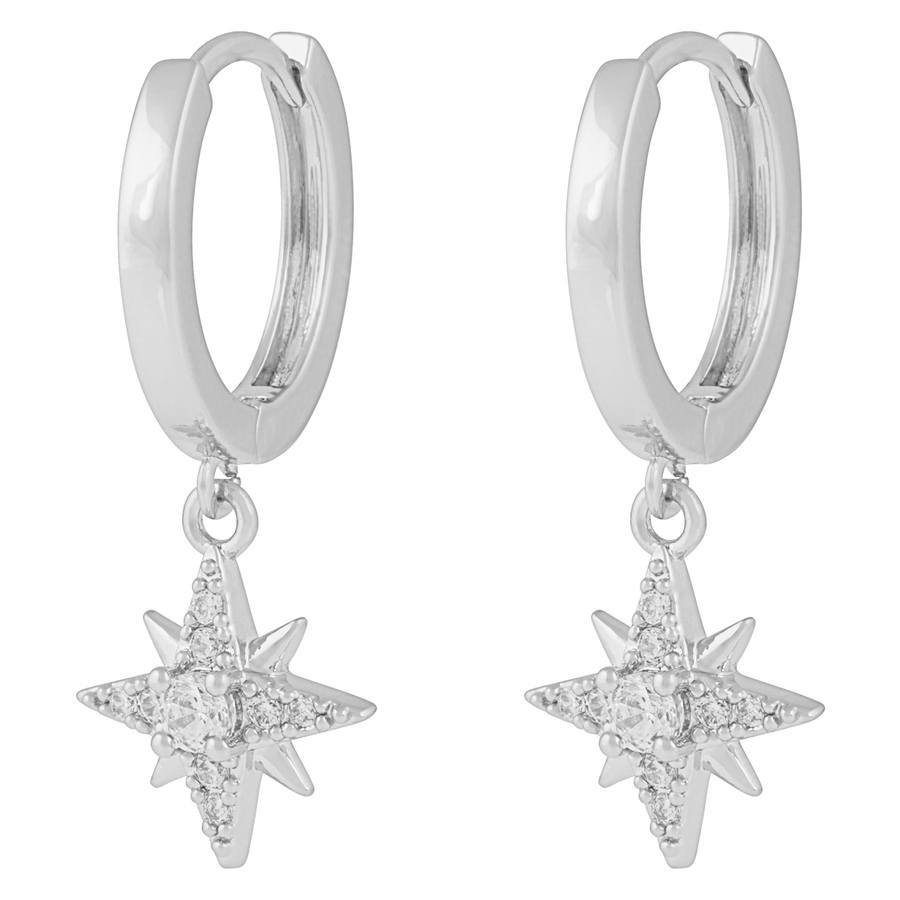 Snö of Sweden Stellaris Pendant Ring Ear Silver Onesize