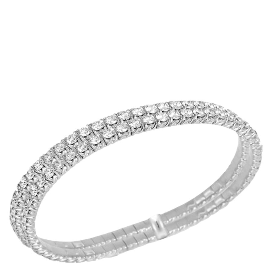 Snö Of Sweden Sprinkles Double Elastic Bracelet Silver Clear Ones