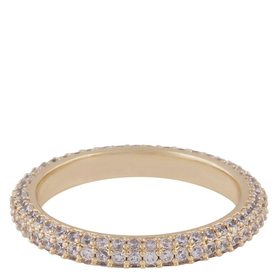 Snö Of Sweden Liz Crystal Ring Gold Clear Medium