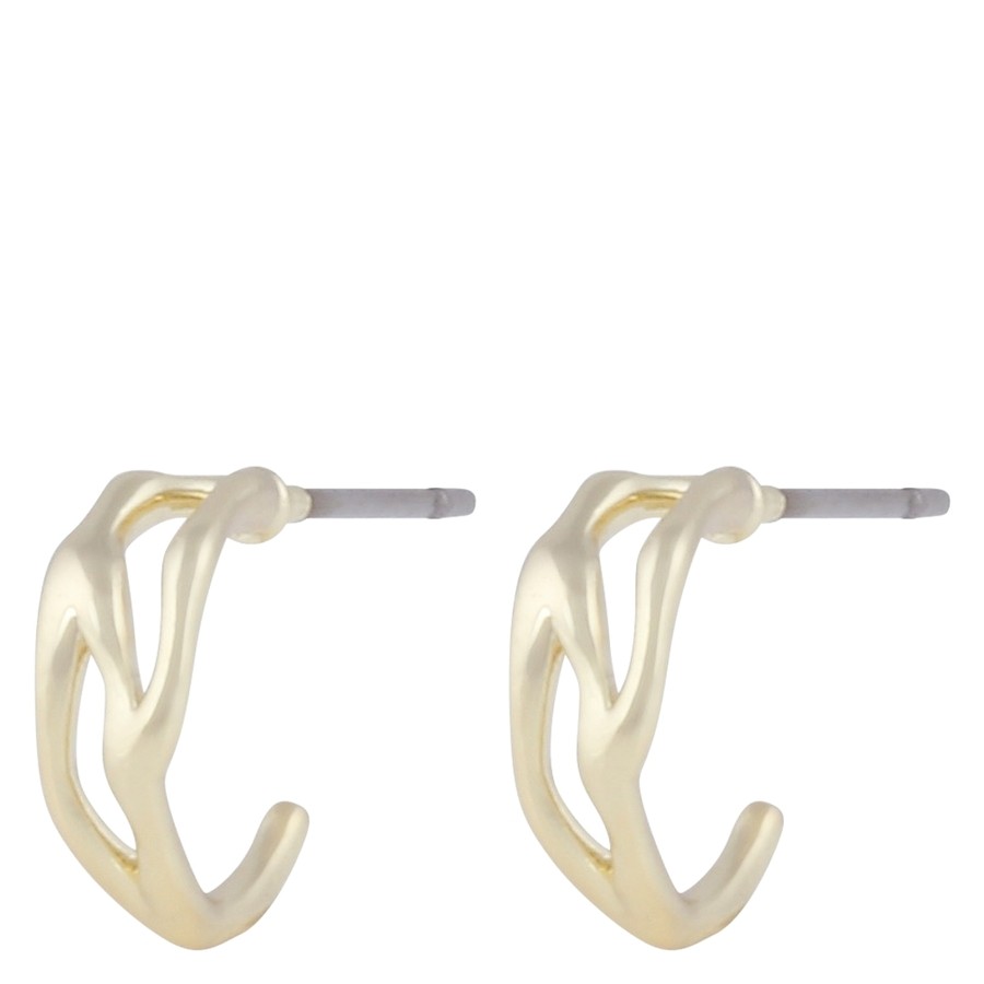 Snö of Sweden Wave Small Pattern Ear Plain Gold Onesize