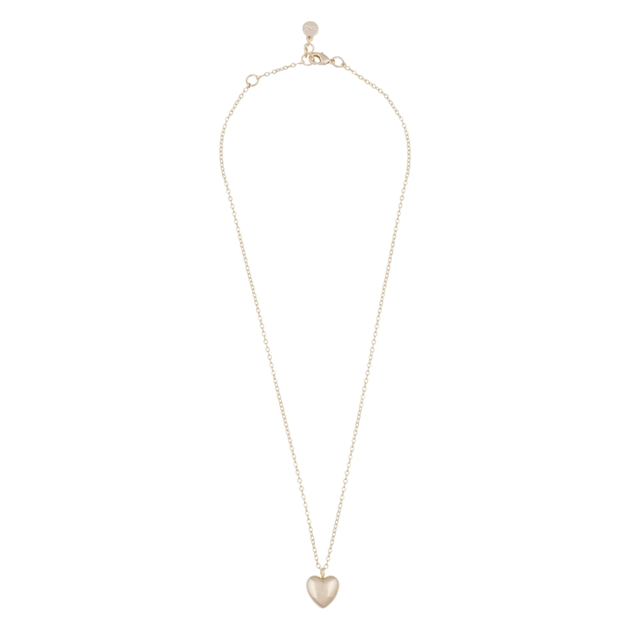 Snö of Sweden Lovely Heart Pendant Neck 42 plain Gold 42cm