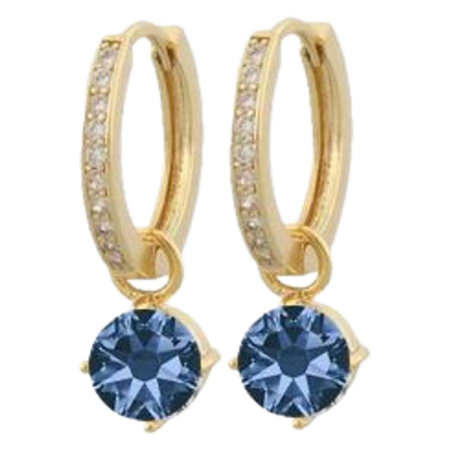 Snö of Sweden Sprinkles Rola Ring Ear Gold & Blue Onesize