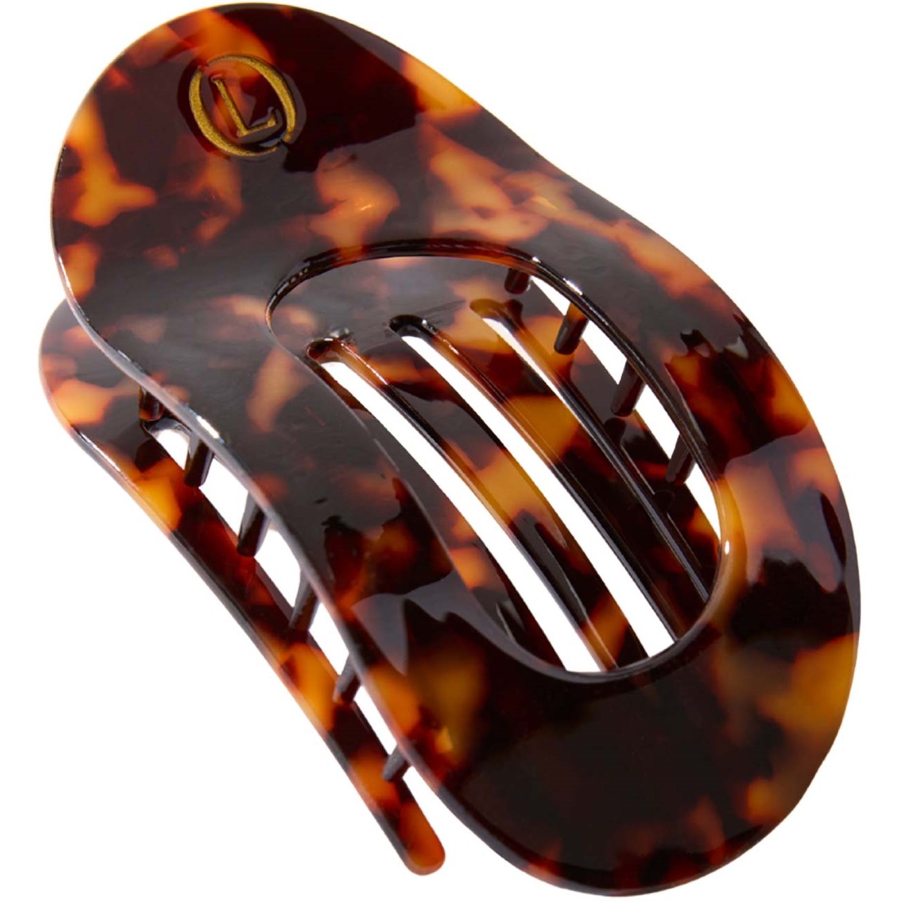 Lenoites Eco-Friendly Flat Hair Clip Bronze Leopard